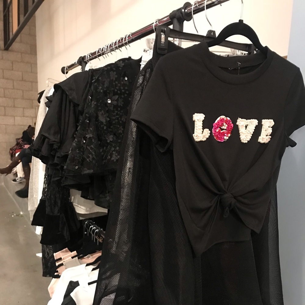 Love is Love Tee Shirt Black Cropped T New